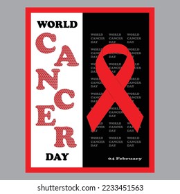 World Cancer Day 04 Februaury,Illustration design
