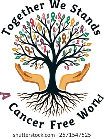 World Cancer Day 2025 Awareness T-Shirt Design