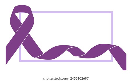 Día Mundial del Cáncer, Concepto de Conciencia del Cáncer Con Cintas de Color Púrpura, celebrando la vida de guerreros valientes