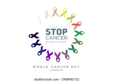 world cancer day awareness, early detection and stop cancer concept idea