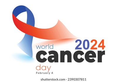 world cancer day. background, banner, card, poster, template. Vector illustration.
