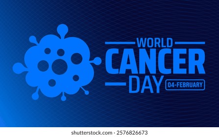 World Cancer Day background banner or poster design template. observed every year in February. Holiday concept. Use to any Template, card, poster, placard, template.