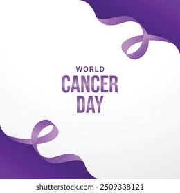 Projeto de fundo do Dia Mundial do Câncer