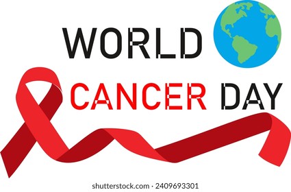 The world cancer day background vector 