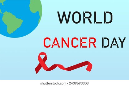 The world cancer day background vector 