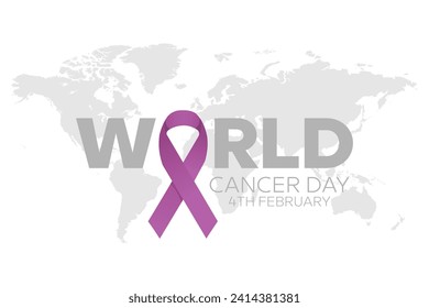 fondo del día mundial del cáncer libre de vectores