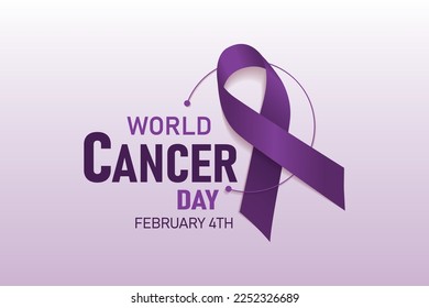 World Cancer Day banner design. vector illustration