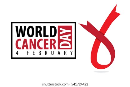 World Cancer Day Banner and Lettering for Campaign