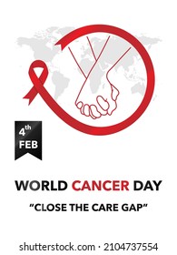 World Cancer Day Banner, Poster Vector With Tagline 