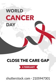 World Cancer Day Banner, Poster Vector With Tagline 