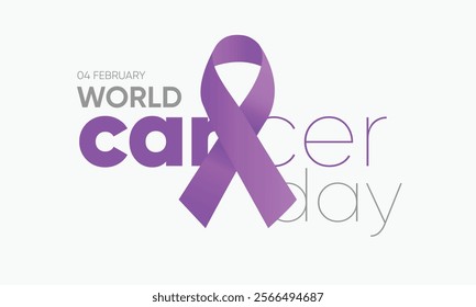 world cancer day campaign banner. world cancer awareness month. world cancer day