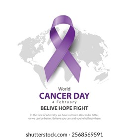 World Cancer Day concept. abstract vector illustration design