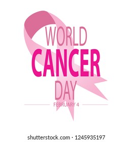 World cancer day concept. February 4