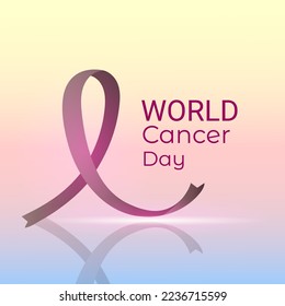 World Cancer Day concept. Vector Illustration