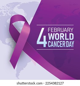 World Cancer Day concept. Vector illustration.