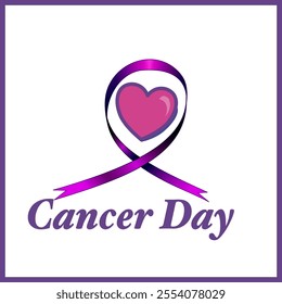 world cancer day concept vector illustration