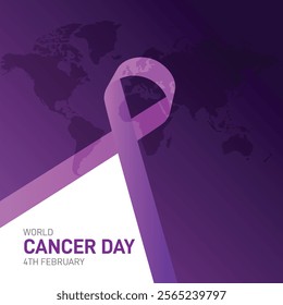 world cancer day. world cancer day creative banner, poster, social media post, postcard, background, template, web banner, backdrop, festoon, cover design etc.