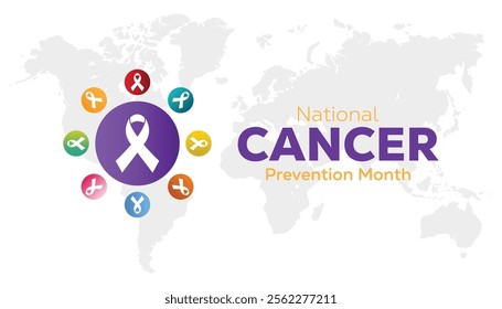 World Cancer Day creative concept design. Vector template for banner, greeting card, poster, prints, social media, flyer ,with background.