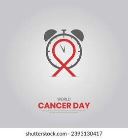 World Cancer Day. Cancer day creative design for social media post.
