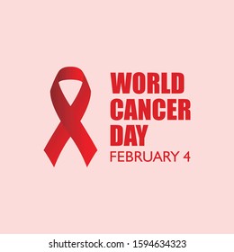 World Cancer Day design vector