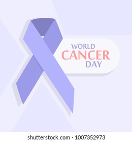 World cancer day. Day of diseases awareness.