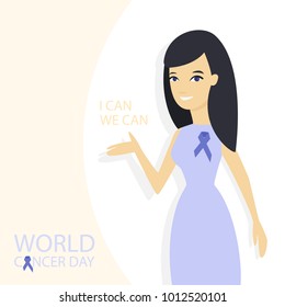World cancer day. Day of diseases awareness.