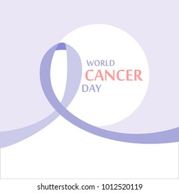 World cancer day. Day of diseases awareness.