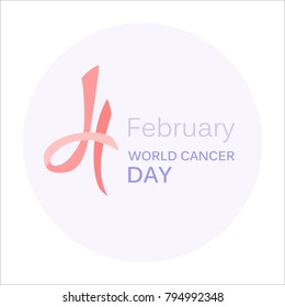 World cancer day. Day of diseases awareness.