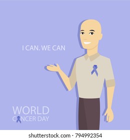 World cancer day. Day of diseases awareness.