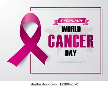 World Cancer Day. February 4. Vector illustration