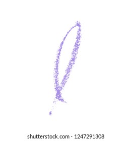 World Cancer Day, February 4. Hand drawn lavender ribbon. Vector illustrations.