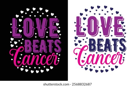 World Cancer Day (February 4) design for t-shirt, bags, mugs, stickers, banner, poster, icon, logo etc. Fully Editable Print Ready Template - Vector.