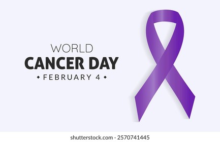 World Cancer Day, February 4. Healthcare and medical concept Vector illustration