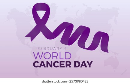 World Cancer Day, February 4. Healthcare and medical concept Vector illustration