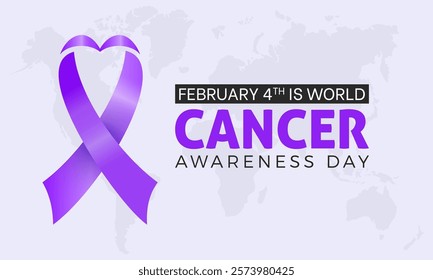 World Cancer Day, February 4. Healthcare and medical concept Vector illustration