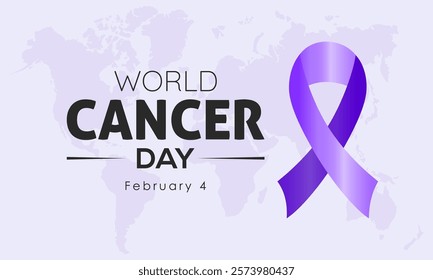 World Cancer Day, February 4. Healthcare and medical concept Vector illustration