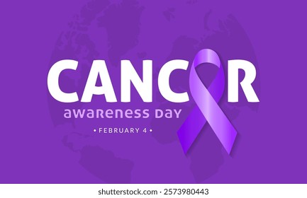 World Cancer Day, February 4. Healthcare and medical concept Vector illustration
