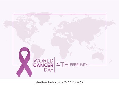 WORLD CANCER DAY FREE BACKGROUND VECTOR