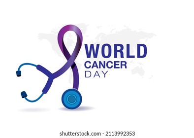 World cancer day or health care creative template poster