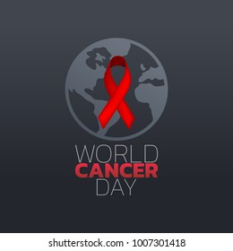 World Cancer Day icon design. logo vector illustration