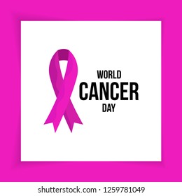 World cancer day illustration