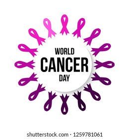 World cancer day illustration