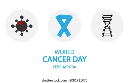 World cancer day infographic 4 february, vector art illustration.