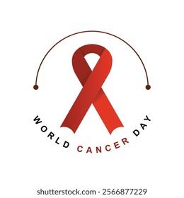 World Cancer Day Logo - Empowering Design for Global Awareness. 