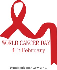 Vector del logotipo del Día Mundial del Cáncer 