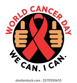 World Cancer Day Logo - We Can. I Can.