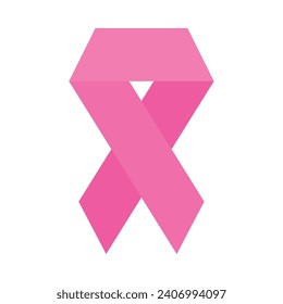 world cancer day pink ribbon template isolated