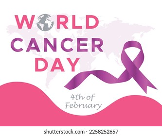 World cancer day world cancer day poster or background design