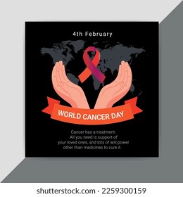 World cancer day poster design