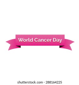 World Cancer Day ribbon